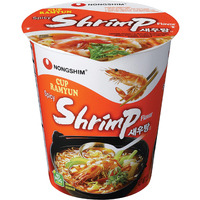 Nongshim Noodle Cup, Spicy Shrimp, 2.36 Ounce (Pack of 6)