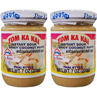 Por Kwan Tom Ka Kai - Instant Sour Spicy Coconut Paste (2 Pack, Total of 14oz)