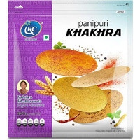 Induben Khakhrawala Premium Tasty and Healthy Indian Gujarati Snacks Khakhra 200gm (7 oz) PANI PURI Pack of 2