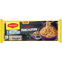 MAGGI 2-Minute Spicy Manchurian Noodles, Easy to Cook Instant Noodles, 244 grams
