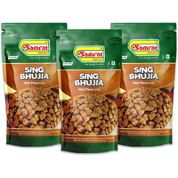 Samrat Namkeen and Snacks (SING BHUJIA 400 Grams Pack of 3)