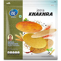 Induben Khakhrawala Premium Tasty and Healthy Indian Gujarati Snacks Khakhra 200gm (7 oz) CUMIN ( JEERA ) Pack of 2 7 Ounce