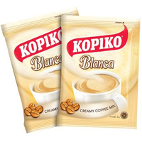 Kopiko Creamy Blanca Long Pack 3 in 1 Instant Coffee Mix 30 Bags, 30g