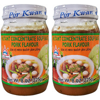 Por Kwan Instant Concentrate Pork Soup Base (2 Pack, Total of 16oz)