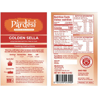 Basmati Golden Sella Parboiled Rice 10LB - Easy to Cook - Low Glycemic Index