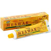 Dabur Meswak Toothpaste - Fluoride Free Toothpaste, Natural Toothpaste for Oral & Gum Health, Toothpaste for Dental Care. Natural Toothpaste with Miswak Essence, Daily for Oral Care (Pack of 3)