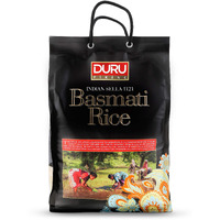 Duru Basmati White Rice, 159oz (4500g), 100% Natural and Certificated, Non-GMO, Great for Vegan Recipes, Gluten Free