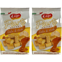 Gastone Lago Dulce De Leche Party Wafers Cookies 250g (Pack of 2)