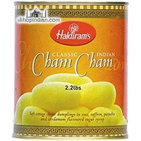 Haldiram's Cham Cham Canned Sweet 2.2lb Online Indian Grocery
