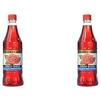 Pack Of 2 - Kalvert Foods Rose Syrup - 23.5 Oz (700 Ml)