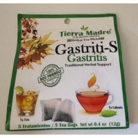 Tierra Madre Gastritis (Gastriti-s) Herbal Tea Blend - 5 Pack/Each Bag with 5 Tea Bags