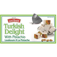Hacizade Turkish Delight Candy with Pistachio, 16 Ounce