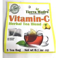 Tierra Madre Vitamin-C Herbal Tea 0.2oz 5 Pack - Each Bag with 5 Tea Bags