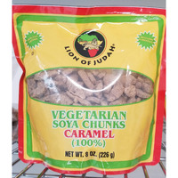 2 x Lion of Judah Vegetarian Soya Chunks Caramel 8oz