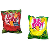 Assorted Holiday Big Foot, The Giant Cheese Snack, 6 Regular and 6 Spicy, 10.5 Oz, Pack of 12