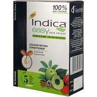 Indica Easy Shampoo Based Hair Colour Black | Pack of 3