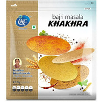 Induben Khakhrawala Premium Tasty and Healthy Indian Gujarati Snacks Khakhra 200gm (7 oz) BAJARI ( MILLET ) MASALA Pack of 2