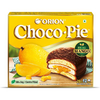 ORION Mango Choco Pie (12pies)|centre-filled chocolate biscuit