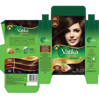 Dabur Vatika 100% Natural Henna Hair Color Creme Kit - Dark Brown