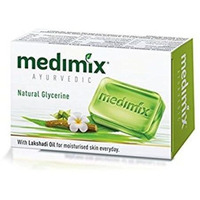 Medimix Ayurvedic Soap With Natural Glycerine With Lakshadi Oil For Dry Skin (125 G) -