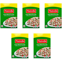 Nutrela Soya Mini Chunks (Pack of 5 x 220g each)