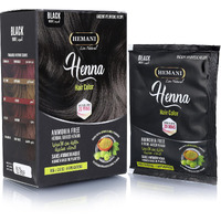 HEMANI Hair Henna Color 2.12 OZ (60g) 6 Applications, Colors in 20 Minutes - Ammonia Free - Herbal Based Henna (Black)