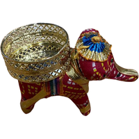 Elephant Diya -Red