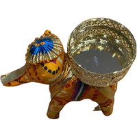 Elephant Diya-Orange