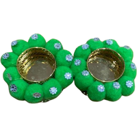 Diya cotton ball-Green