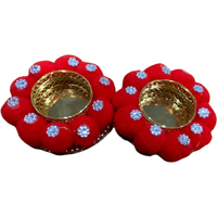 Diya cotton ball-Red