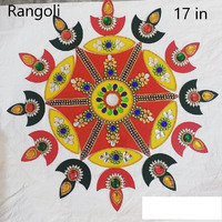 Rangoli with Diya