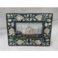 Green Marble 8 x 6 Picture Frame Photo Frame Home Decor Artifact