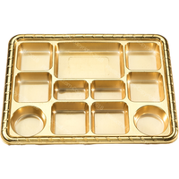 Gold 11 Compartment Plate