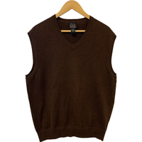 Jos. A. Bank Signature Collection Brown Sweater Vest - Medium