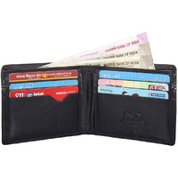 FIONA Mens Leather Bifold Wallet | Wallets For Men RFID Blocking | Genuine Leather | Extra Capacity Mens Black Wallet |