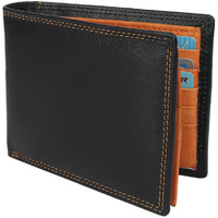 FIONA Mens Leather Bifold Wallet | Wallets For Men RFID Blocking | Genuine Leather | Extra Capacity Mens Black Wallet |