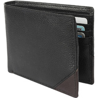 FIONA Mens Leather Bifold Wallet | Wallets For Men RFID Blocking | Genuine Leather | Extra Capacity Mens Black Wallet |