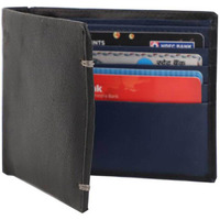 FIONA Mens Leather Bifold Wallet | Wallets For Men RFID Blocking | Genuine Leather | Extra Capacity Mens Black Wallet |