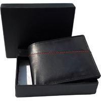 FIONA Mens Leather Bifold Wallet | Wallets For Men RFID Blocking | Genuine Leather | Extra Capacity Mens Black Wallet |