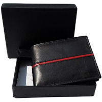 FIONA Mens Leather Bifold Wallet | Wallets For Men RFID Blocking | Genuine Leather | Extra Capacity Mens Black Wallet |