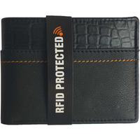 FIONA Mens Leather Bifold Wallet | Wallets For Men RFID Blocking | Genuine Leather | Extra Capacity Mens Black Wallet |