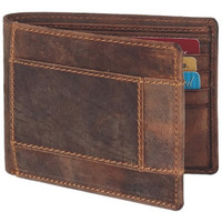 FIONA Mens Leather Bifold Wallet | Wallets For Men RFID Blocking | Genuine Leather | Extra Capacity Mens Brown Wallet |