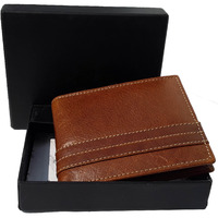 FIONA Mens Leather Bifold Wallet | Wallets For Men RFID Blocking | Genuine Leather | Extra Capacity Mens Brown Wallet |