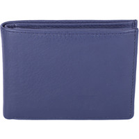 FIONA Mens Leather Bifold Wallet | Wallets For Men RFID Blocking | Genuine Leather | Extra Capacity Mens Blue Wallet |