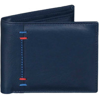 FIONA Mens Leather Bifold Wallet | Wallets For Men RFID Blocking | Genuine Leather | Extra Capacity Mens Blue Wallet |