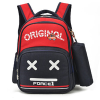 Black Plus Red Casual WaterProof Lightweight BackPack School Bag office For Teens Boys/Girls (Color: RED)