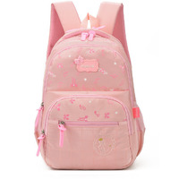 Baby Pink Casual WaterProof light weighgt BackPack School Bag office  Teens Boys/Girls (Color: PEACH)