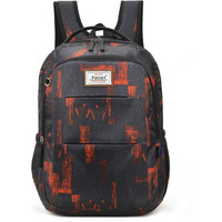 Red Plus Black Casual WaterProof BackPack School Bag office Teens Boys/Girls (Color: BLACK) (Color: BLACK)