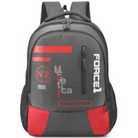 Red Plus Grey Casual Waterproof BackPack School Bag office Teens Boys/Girls (Color: RED) (Color: GREY)