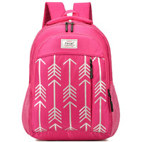 Pink Casual Waterproof BackPack School Bag office for Teens Boys/Girls (Color: PINK)